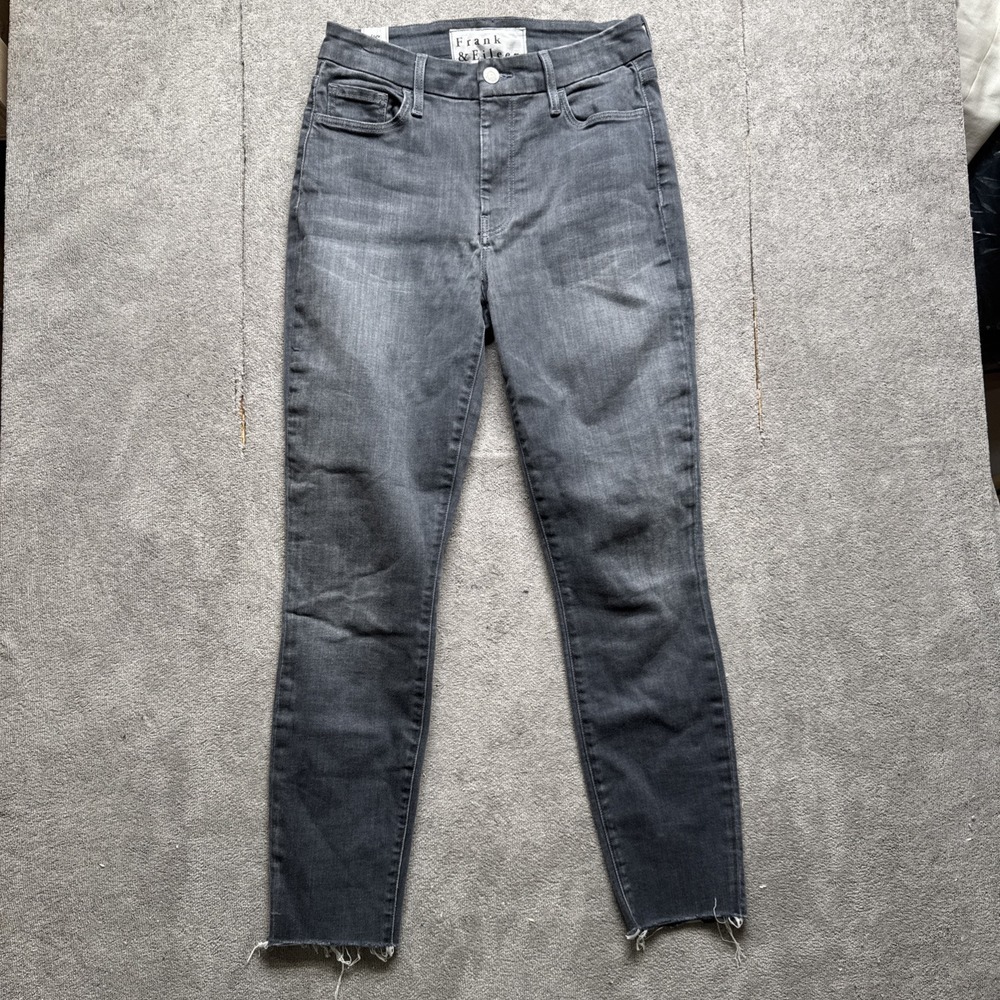 Frank & Eileen Jeans Womens Gray 27 (fits 27x25) sligo Raw‎ Hem